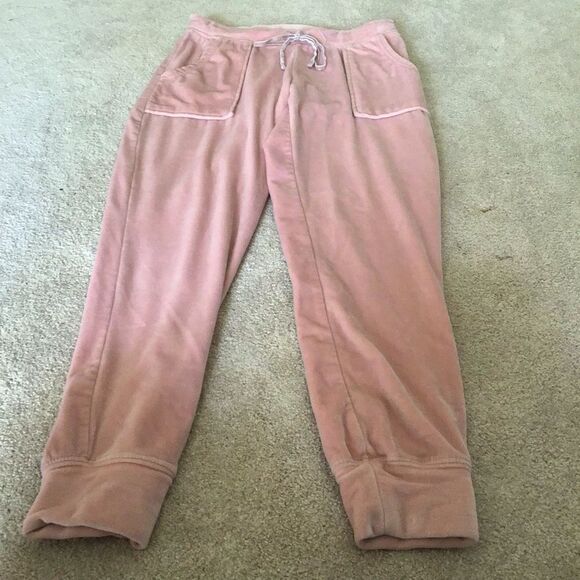 House Of Harlow 1960 Nicole Richie Light Pink Drawstring Soft Joggers - Picture 2 of 6